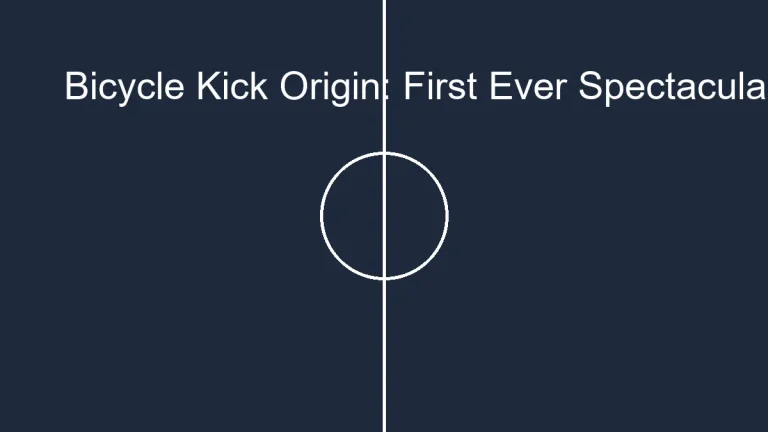 Bicycle Kick Origin: First Ever Spectacular Move