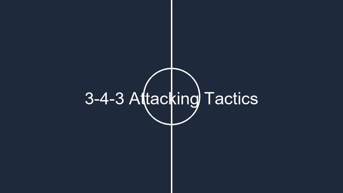3-4-3 Attacking Tactics and Passing Triangles