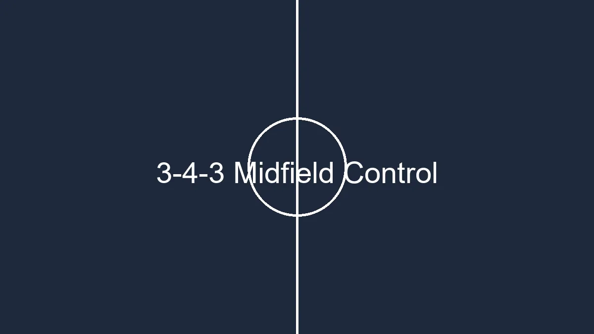 3-4-3 Midfield Control and Spacing