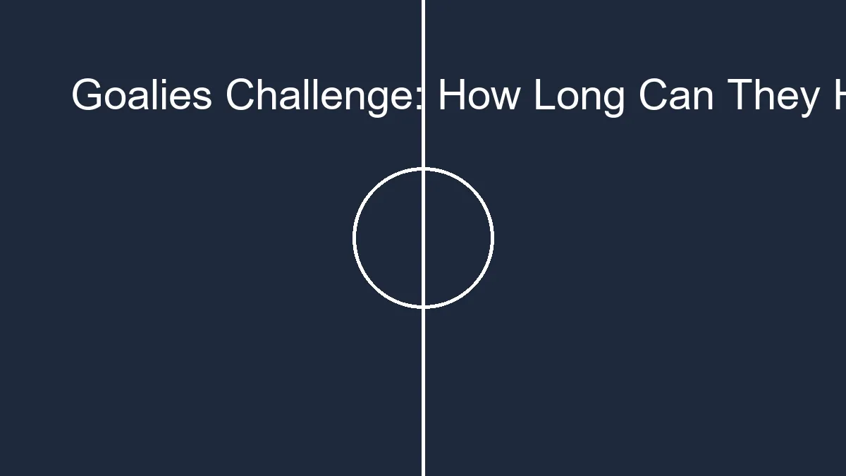 goalies challenge how long can they hold the ball in soccer