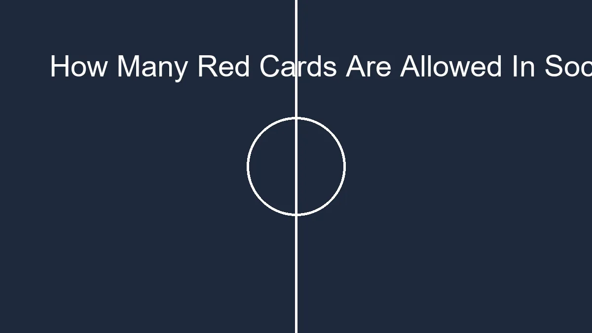 how many red cards are allowed in soccer the complete breakdown