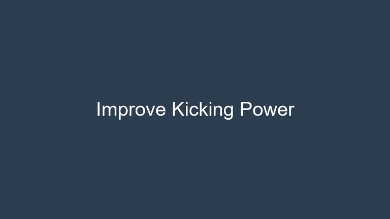 How to Improve Kicking Power in Youth Soccer