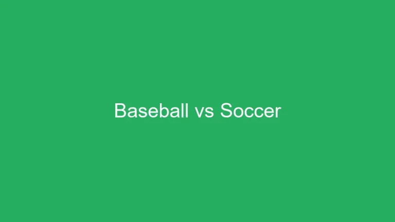 The Great Debate: Baseball vs Soccer Toughness