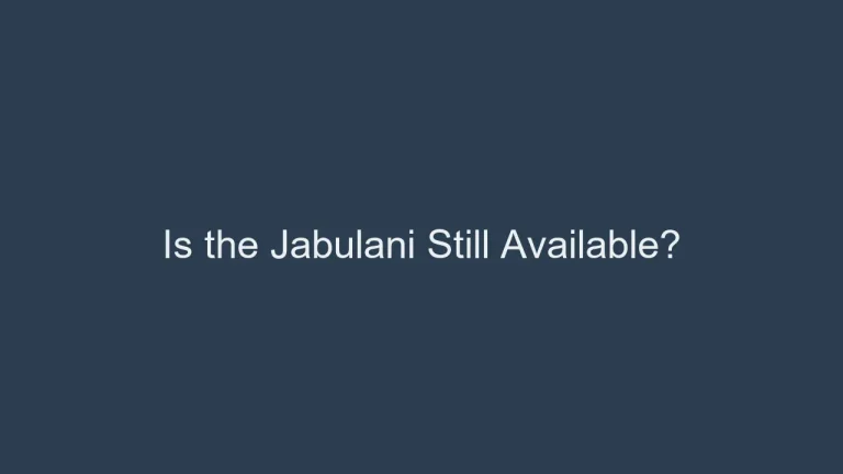 Is the Jabulani Soccer Ball Still Available?