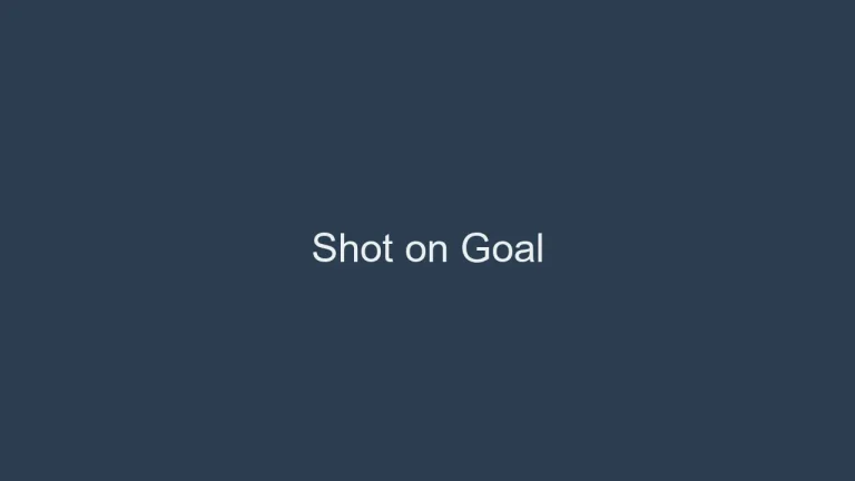 What Counts as a Shot on Goal in Soccer? Precision Matters