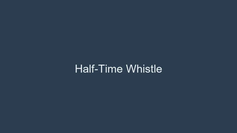 Half-Time Whistle: How Many Blows in a Soccer Match?