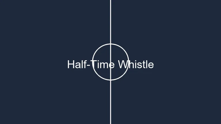 Half-Time Whistle: How Many Blows in a Soccer Match?