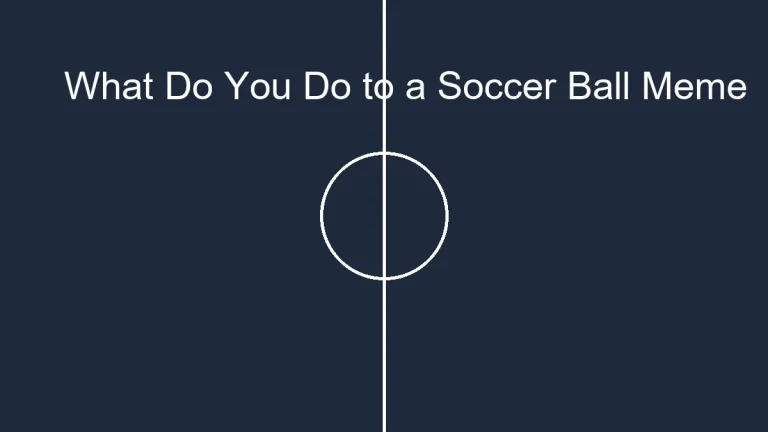 The ‘What Do You Do to a Soccer Ball?’ Meme: The Classic Gaming Joke Explained