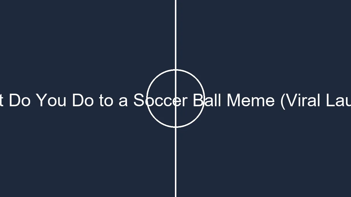 placeholder what do you do to a soccer ball meme viral laughs