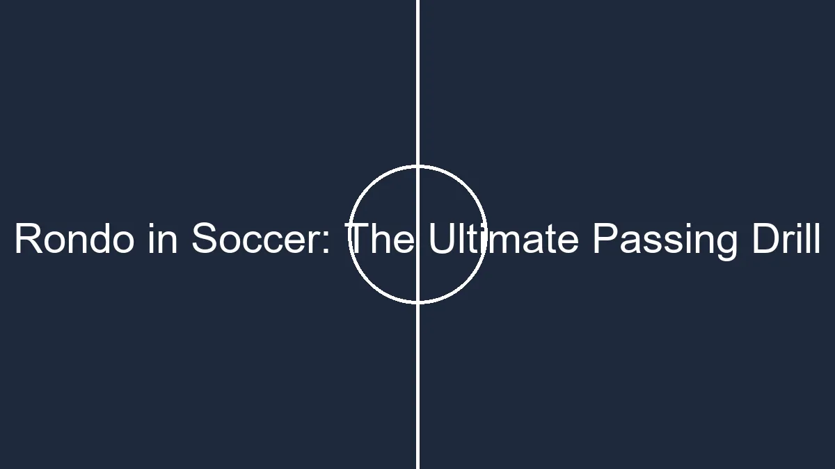 rondo in soccer the ultimate passing drill 1
